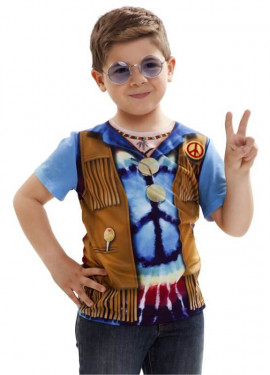 Extraer Sandalias baños Disfraces Hippies para Niño · Disfraz Hippie Años 60 y 70 de Niño