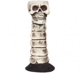 Candlestick with Skull 17 cm