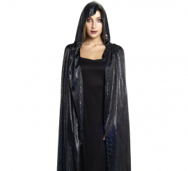 Capa preta com capuz de 120 cm Capa preta com capuz de 120 cm