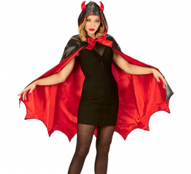 Cape à capuche du diable pour femme
