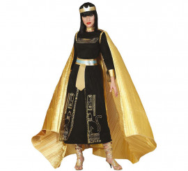 Long Antique Pleated Cape Gold 140 cm