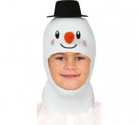 Capuz de boneco de neve infantil