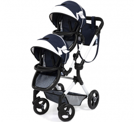 Carro de Muñecas Gemelar azul