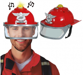 Casco de Bombero con Sirena y Luz