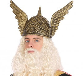 Golden Helmet with Wings of Greek God