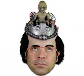 Casco o media máscara con pelo de Piloto Alien Casco o media máscara con pelo de Piloto Alien