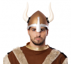 Deluxe Wikingerhelm mit Hörnern