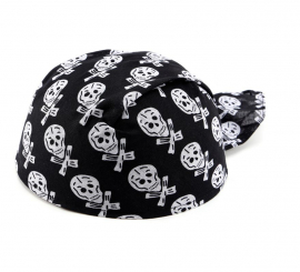 Children's skull print pirate cap