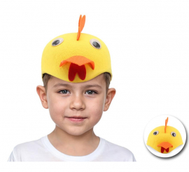 Yellow Chicken Cap for Kids