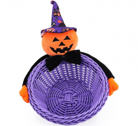 Cesta morada con Calabaza