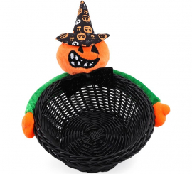 Cesta negra con Calabaza