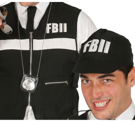 Adult FBI bulletproof vest and cap