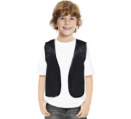 Black Sequin Vest for Boys