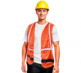 Adult orange worker vest