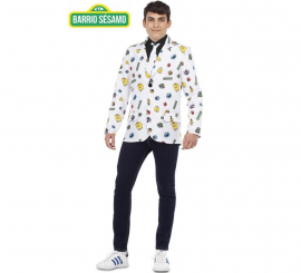 Men's White Sesame Street Jacket