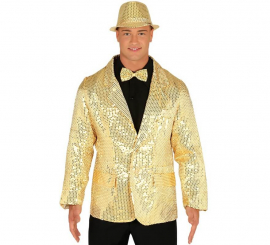 Giacca in paillettes oro per uomo