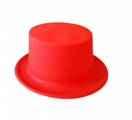 Classic phosphor red top hat