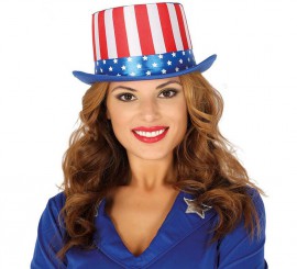 American Flag Top Hat