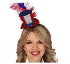 Mini Top Hat from America with Feather