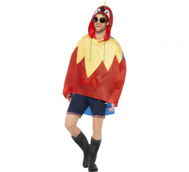 Party Poncho Parrot raincoat for adults