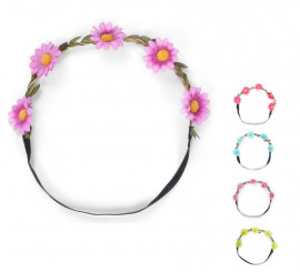 Daisy hair ribbon assorted colors