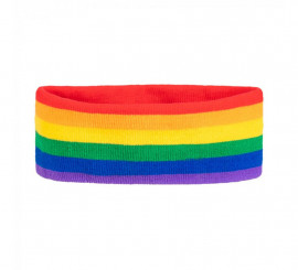 Elastisches Sport-Stirnband Regenbogen