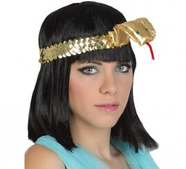 Golden Egyptian Ribbon with Snake