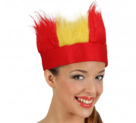 Spain Flag Headband with Fringe