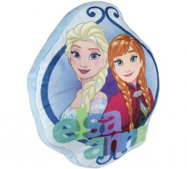 Almofada Elsa e Anna Blue de Frozen 35 cm