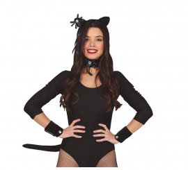 5 Piece Black Kitten Set