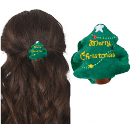Scrunchie de árvore de Natal