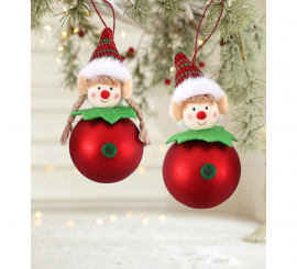 Colgante Bola Elfos surtidos de 12 cm