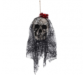 Skull Pendant with Veil