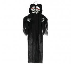 Double Skull Pendant with Light and Sound 170 cm
