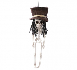 Skeleton Pendant with Hat 15x12x49 cm