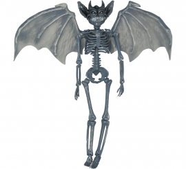 Pingente de esqueleto de vampiro de 40 cm com asas