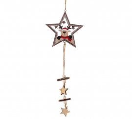 33 cm Wooden Star Pendant