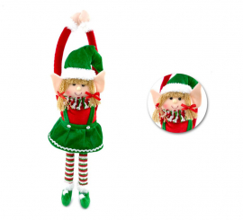 58 cm Red Elf Doll Pendant