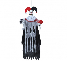 Ciondolo clown giullare da 120 cm