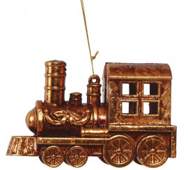 Ciondolo locomotiva in oro 13 cm