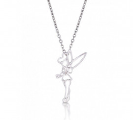 Disney Tinkerbell white gold pendant