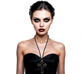 Black Cross Necklace