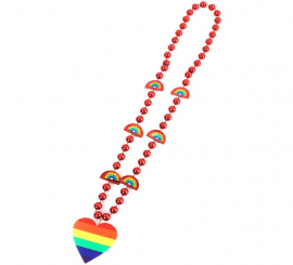 Rainbow Heart Necklace