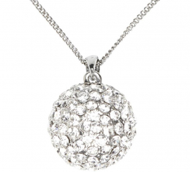 Colar de esfera de strass Colar de esfera de strass