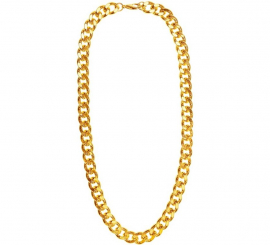 Colar Rapper Dourado de 60 cm
