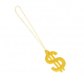 Collar Dólar dorado brillante