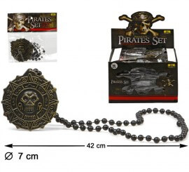 Golden Pirate Necklace 42 cm