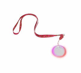 Luminous necklace with cord and sound