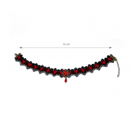 Collana girocollo vampira 34 cm