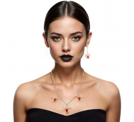 Spider Necklace and Earrings